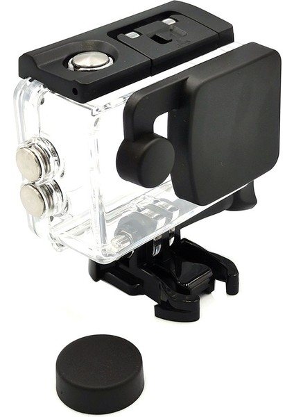 Spor Kamera Lens Kapağı Su Geçirmez Lens Koruma Kapağı Su Geçirmez Kutu Lens Kapağı SJ4000 Kamera Aksesuarları Için (Yurt Dışından) fırsatları