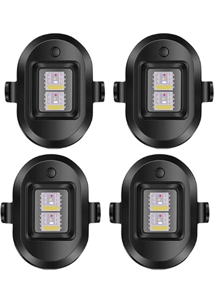 Adet Evrensel Flaşlı Uyarı Işığı USB Şarj Edilebilir LED Acil Durum Işıkları Drone Gece Flaş Lambası Motosiklet (Yurt Dışından)