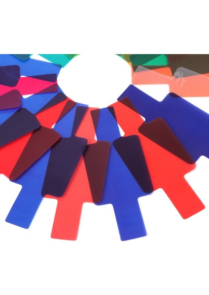 20 Renkli Fotoğrafçılık Renkli Jel Filtre Kartları Seti Flaş Speedlite Canon Nikon Için (Yurt Dışından) indirimleri