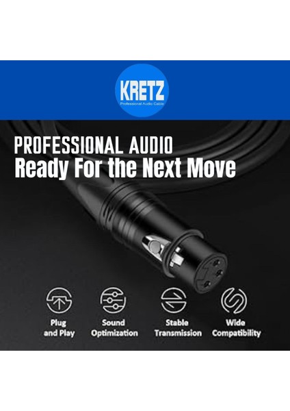 Xlr-Xlr Hi-Fi Ses Mikrofon Hoparlör Kablosu