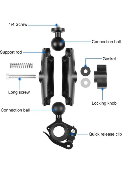 Gopro Spor Kamerası Motosiklet/bisiklet Gidon Montajı Çok Işlevli ve Kullanışlı Sürüş Aksesuarları, PU909B (Yurt Dışından) modelleri