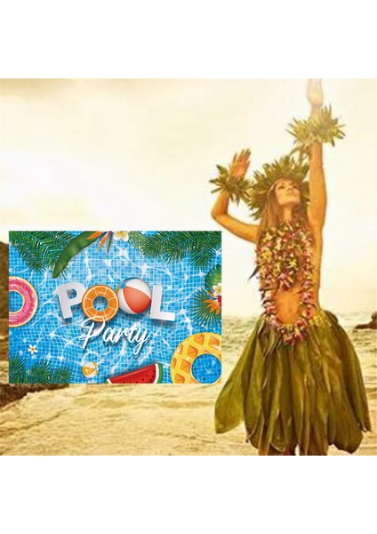 7X5FT/220X50CM Hawaii Yüzme Havuzu Temalı Arka Plan Kumaşı Fotoğrafçılık Çocuk Doğum Günü Fotoğraf Afişi Arka Planları (Yurt Dışından) fırsatları