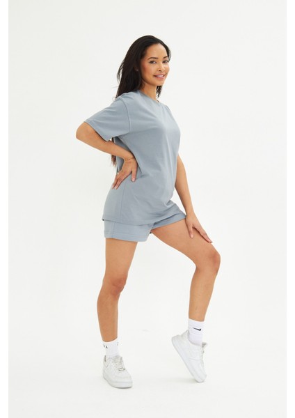 Kadın Konforlu %100 Pamuk Kısa Kollu Günlük Tişört fırsatları