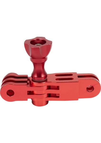 Cnc Alüminyum Alaşımlı Üç Yollu Pivot Kol Montaj Adaptörü Gopro Hero 1 2 3 3+ 4 5 Oturum/xıaomı Yi/sj/gitup Spor Kamera Kırmızı (Yurt Dışından)