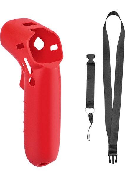 Djı Hareket Denetleyicisi Için 2 In 1 Silikon Kapak Boyun Askısı Djı Fpv Için Koruyucu Kılıf Anti-Kayıp Kordon, Kırmızı (Yurt Dışından)