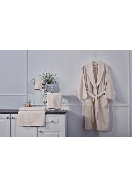 Doqu Home Sense Bornoz (S/m) (110 cm ) (Krem) modelleri