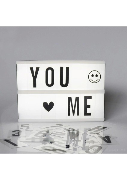 Sinematik Lightbox Dekorasyon Aydınlatma Aksesuarları (A5 Boyut) (4887) fırsatları