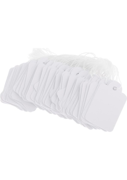 100X Asılı Etiketler, Giyim Için Ekli Düğün Doğum Günü 25X15MM (Yurt Dışından)