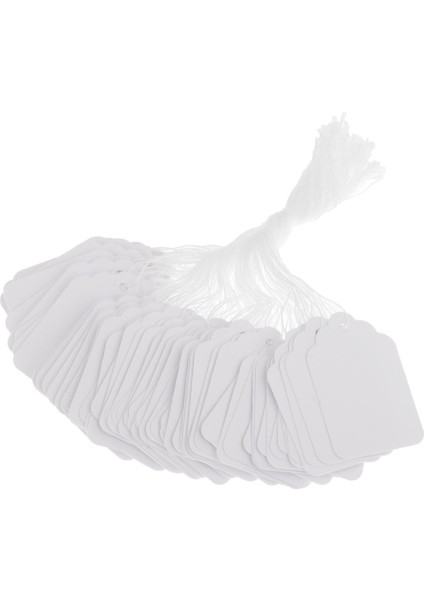 100PCS Boş Hediye Etiketleri Düğün Mücevher Partisi Için Ekli Dize ile 48X30MM (Yurt Dışından)
