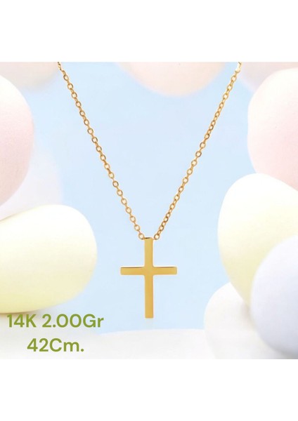 14 Ayar 2.00 Gram Altın Haç Kolye