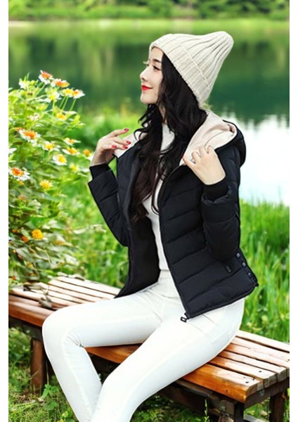 Kışlık Kısa Tarz Kadın Şişme Mont modelleri