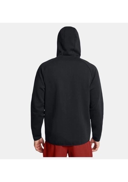 UA Unstoppable Flc FZ HD EU 1389352-001 Erkek Siyah Spor Sweatshirt