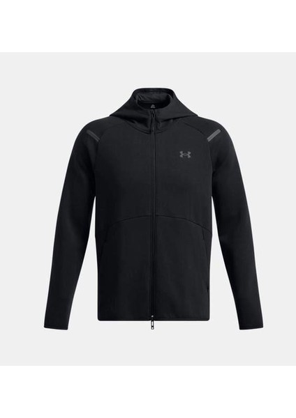 UA Unstoppable Flc FZ HD EU 1389352-001 Erkek Siyah Spor Sweatshirt
