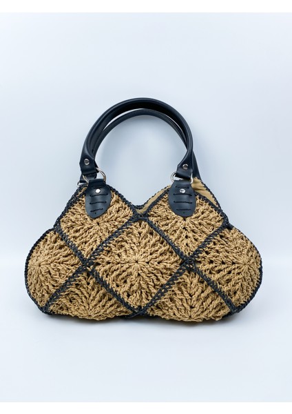 Kağıt Ip Kol Çantası, Pramit Model En 38 Cm.uzunluk 24 Cm.gövde 20 Cm.sap 47 cm