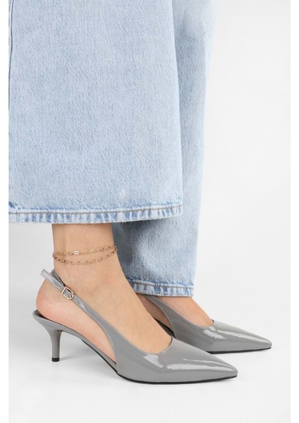 Kadın Estelle Gri Rugan Stiletto fiyatları