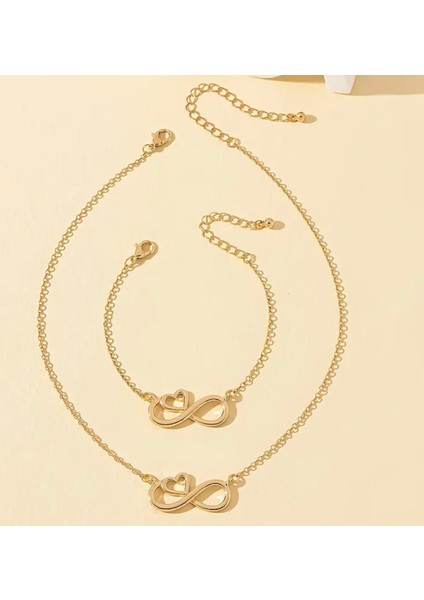 Sonsuz Aşk Kolye-Bileklik Set