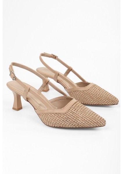 Kadın Ravie Ten Hasır Stiletto