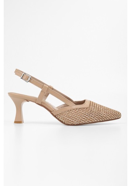 Kadın Ravie Ten Hasır Stiletto