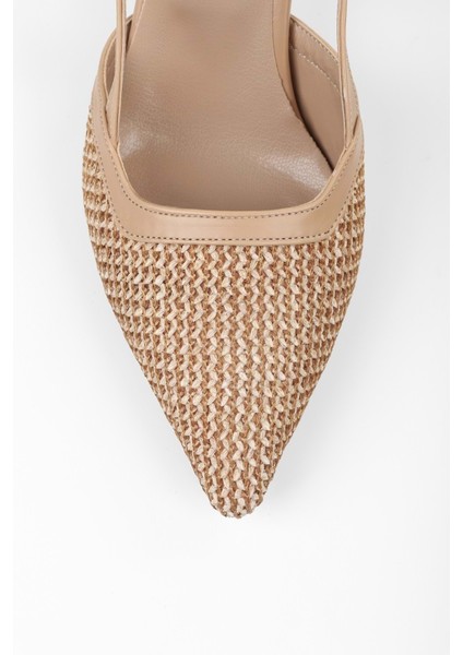 Kadın Ravie Ten Hasır Stiletto