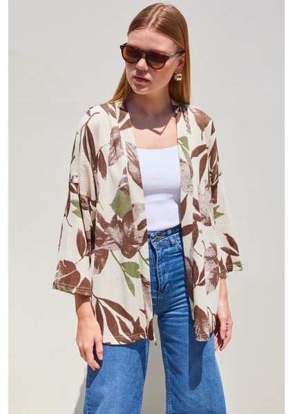 5862 Örme Kimono - Haki fırsatları