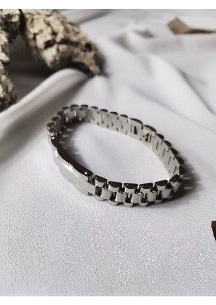 Erkek Gümüş Renk Timeless Steel 316 L Çelik Bileklik modelleri