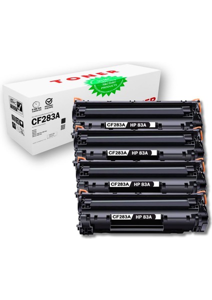 Hp CF283A / CRG737 Çipli Muadil Toner 4'lü Avantajlı Set | M201DW/M125RNW/MF-217/MF-247DW |