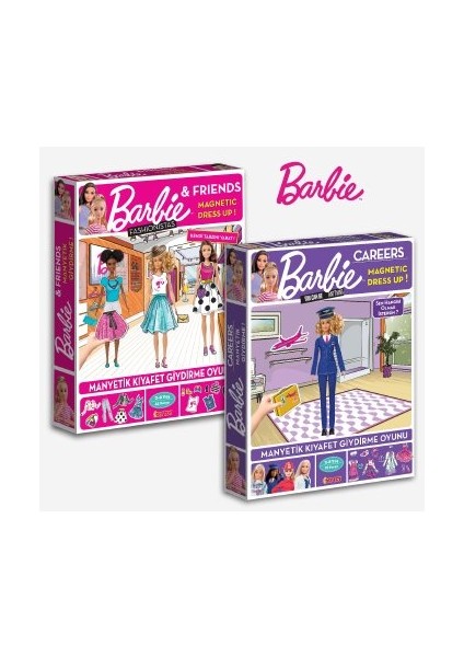 Barbie Manyetik Kıyafet Giydirme ve Meslek Barbie Manyetik Kıyafet Giydirme Oyunu Lisanslı Trendy fiyatları