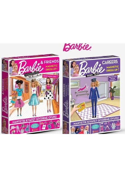 Barbie Manyetik Kıyafet Giydirme ve Meslek Barbie Manyetik Kıyafet Giydirme Oyunu Lisanslı Trendy modelleri