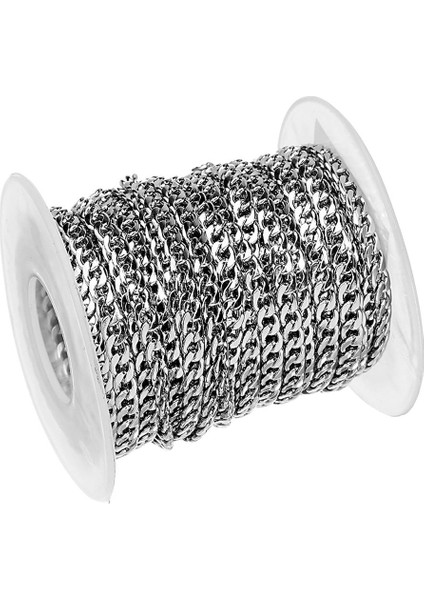 10YARDS/ Paslanmaz Çelik Irım Zincirleri Kolye Takı Için Bağlantı 5mm (Yurt Dışından)