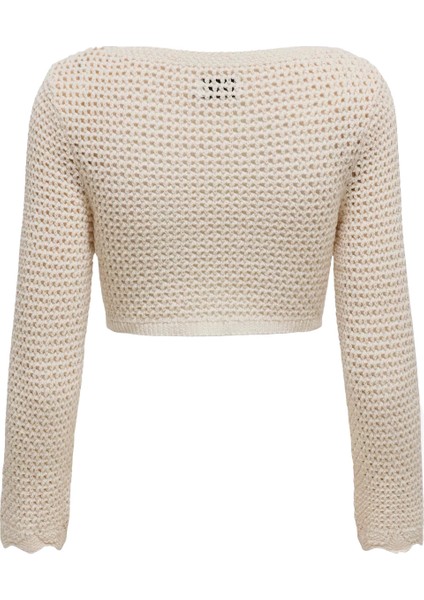 Onlmary Lıfe Ls Cropped Tıe V-Neck Knt Kadın Kazak - 15314784 fiyatları