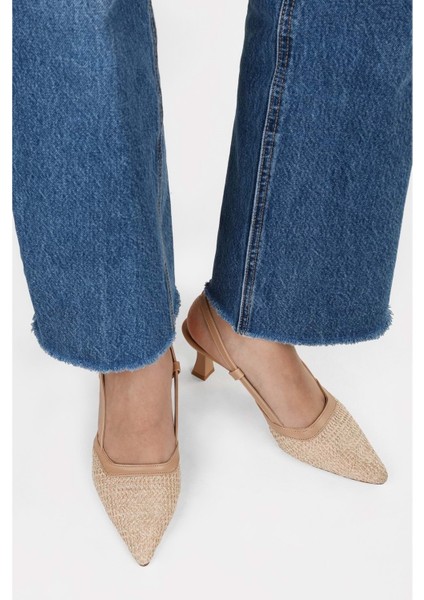 Kadın Ravie Bej Hasır Stiletto fırsatları