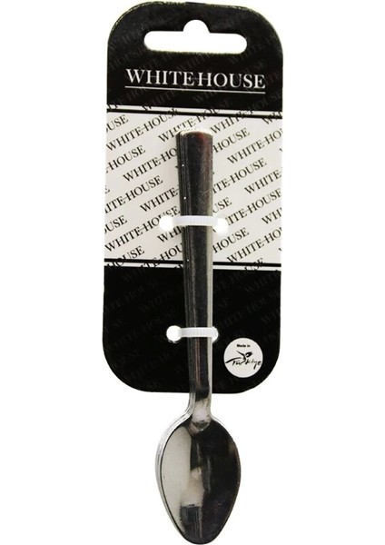 6 Parça Eko Çubuk Sade Metal Çay Kaşık 2mm (4887)