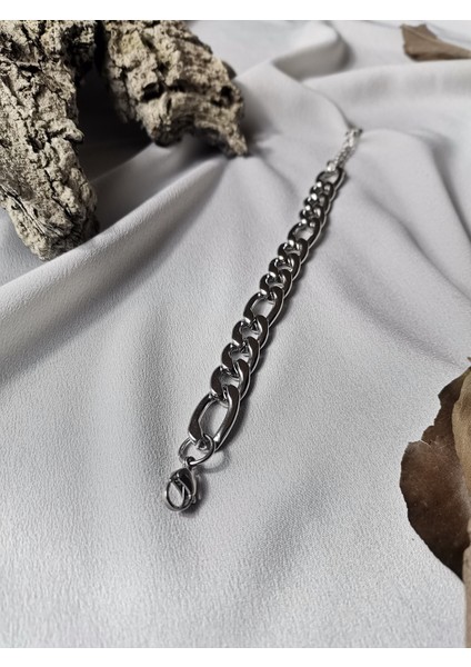 Erkek Gümüş Renk Boldlink 316L Çelik Zincir Bileklik fırsatları