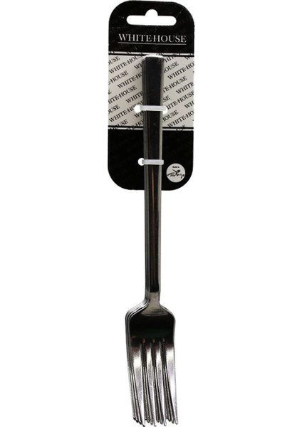 6 Parça Eko Çubuk Sade Metal Yemek Çatal 2mm (4887)