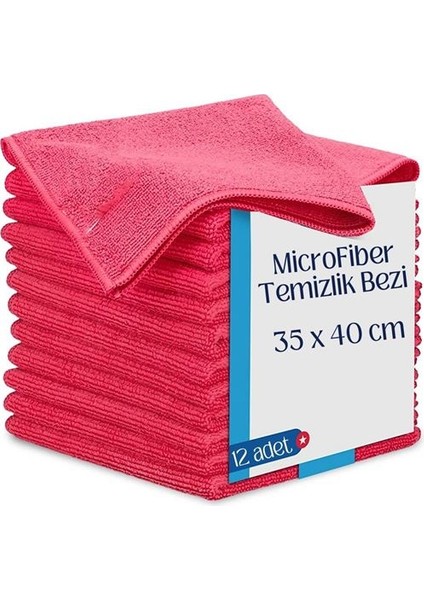 Microfiber Temizlik Bezi 12 Adet Towel Design