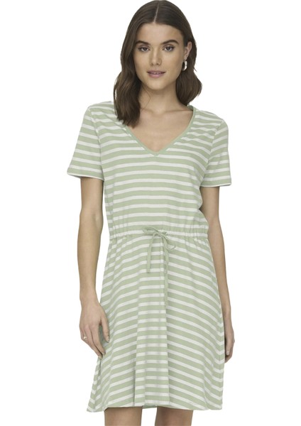Onlmay S/s V-Neck Kadın Elbise - 15286935