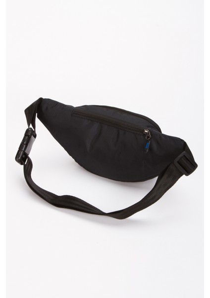 Unisex Impertex Kumaş Kulaklık Çıkışlı Suya Dayanıklı Omuz ve Bel Çantası Çapraz Askılı Siyah 306