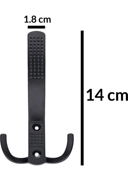 Portmanto Askı Vestiyer Duvar Dolap Elbise Askısı Siyah Metal Mobilya Kapı Askılığı Askılık 5 Adet fırsatları