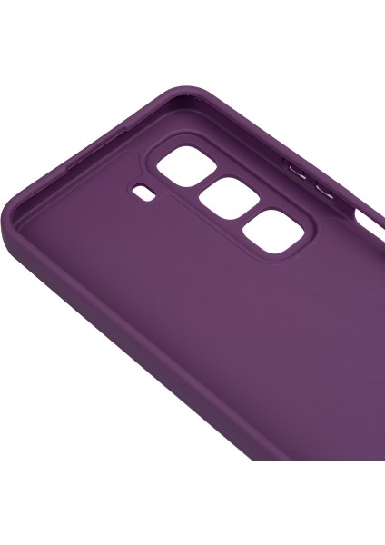 Infinix Hot 50 4g Uyumlu Kılıf Biye Kamera Korumalı Mat Silikon Mor fiyatları