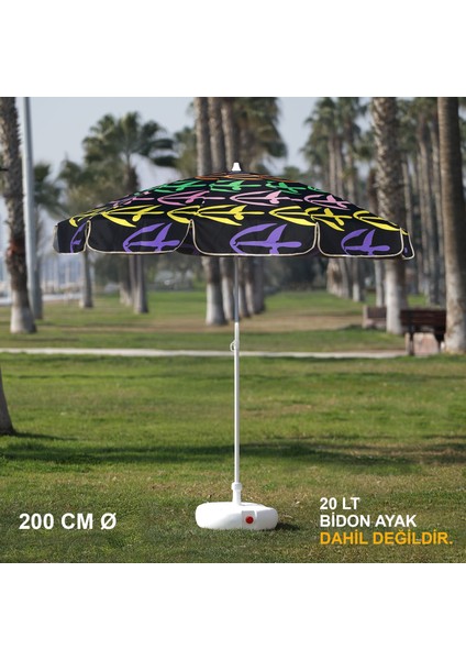 Çok Renkli Plaj Şemsiyesi 200 cm Ø