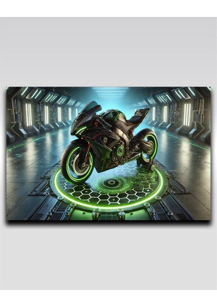 🔥 Efsanevi Motor Tutkunlarına Özel Kanvas Duvar Tablosu! 🏍️