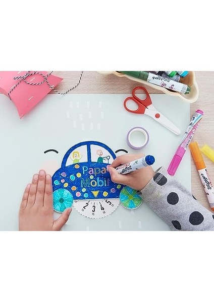 14 Funtastıcs Çocuklar Için Kalın Uçlu Keçeli Kalem 10'lu Set - 2-3 mm Yuvarlak Uç