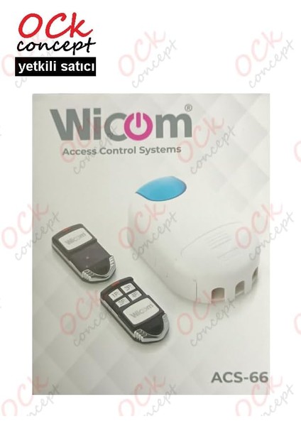 Concept Wıcom Acs 66 Otomatik Kepenk Alıcısı Fotosel Bağlantılı + 2 Adet Kumanda