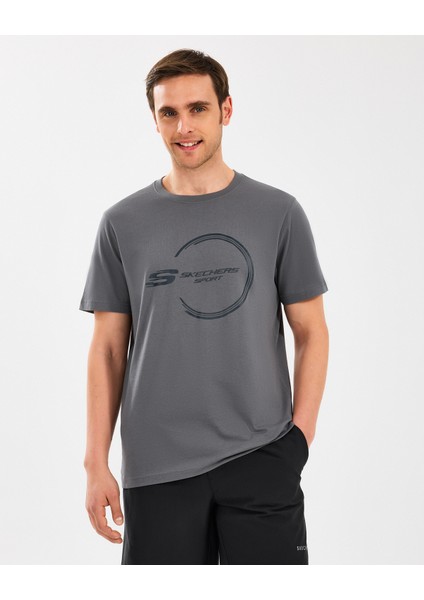 M Lightweight Graphic Tee T-Shirt Erkek Gri Tshirt S2510161-003