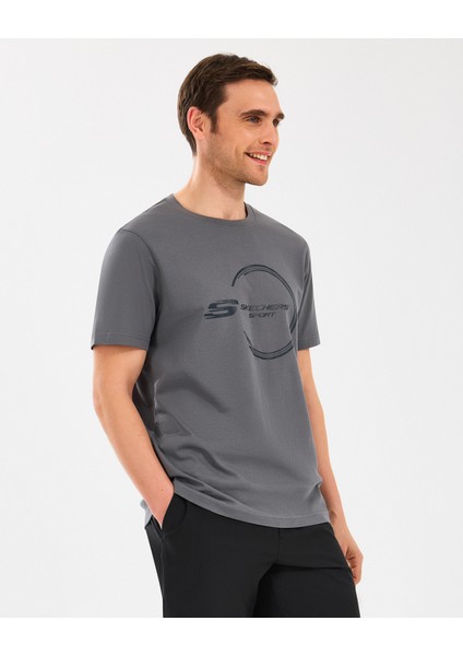 M Lightweight Graphic Tee T-Shirt Erkek Gri Tshirt S2510161-003 fiyatları