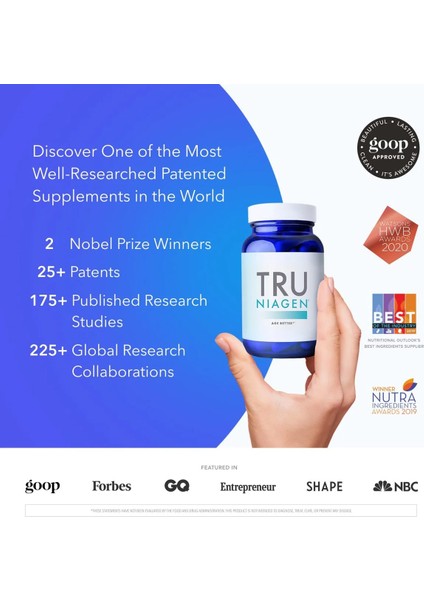 Tru Niagen 300 Mg 30 Tablet 2 Adet