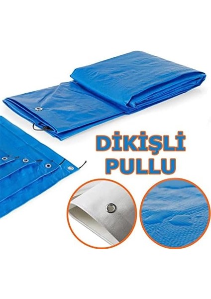 Ebatlı Su Geçirmez Pullu Çadır Branda Tente 8X10 M