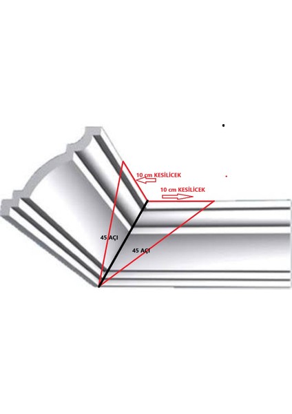 Stropiyer (Kartonpiyer) 8x8 Basar 10 Cmgenişlik
