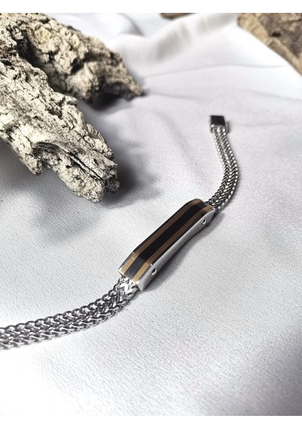 Erkek Gümüş Renk Royal Stride 316L Çelik Bileklik fiyatları