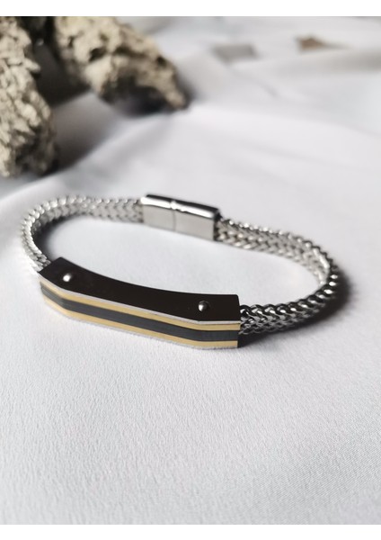 Erkek Gümüş Renk Royal Stride 316L Çelik Bileklik modelleri